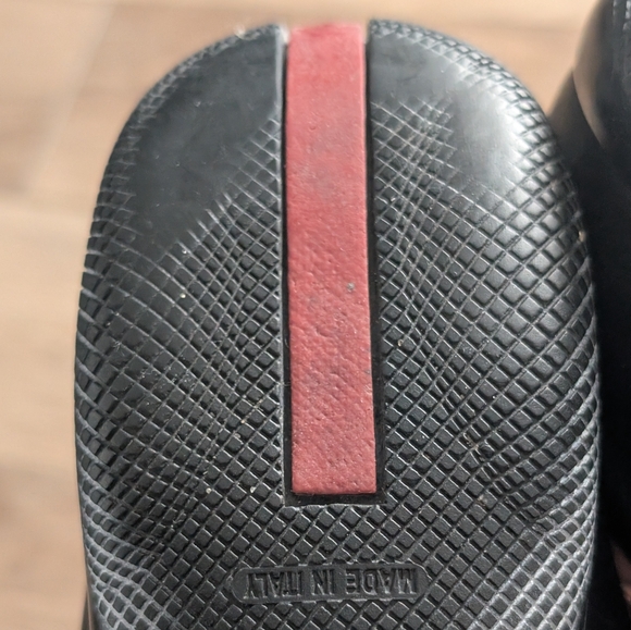 Vintage Prada Sport | Y2K Black Leather Mary Jane Driving Flats Shoes - Picture 10 of 10